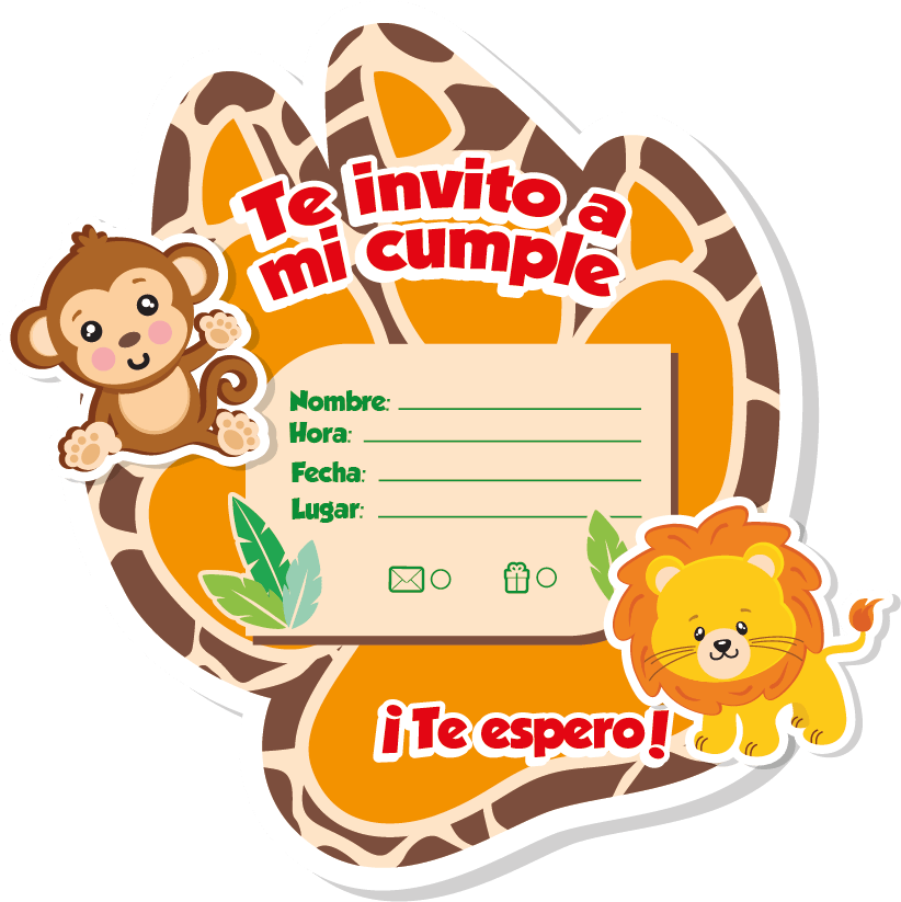 TARJETA X 6 UD SAFARI