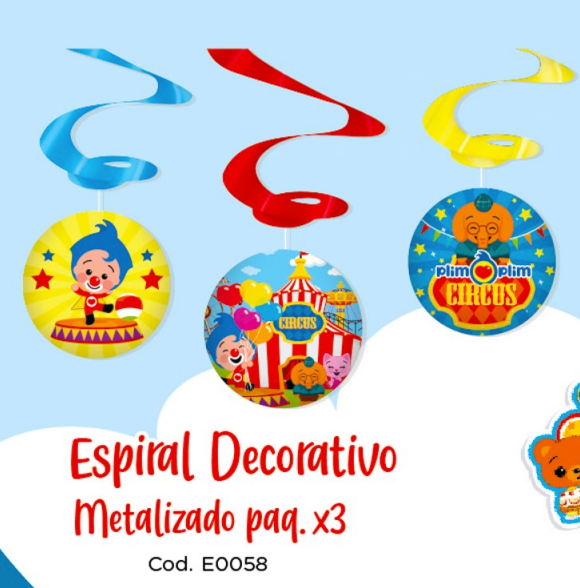 ESPIRAL METALIZADO X3 UD PLIM PLIM