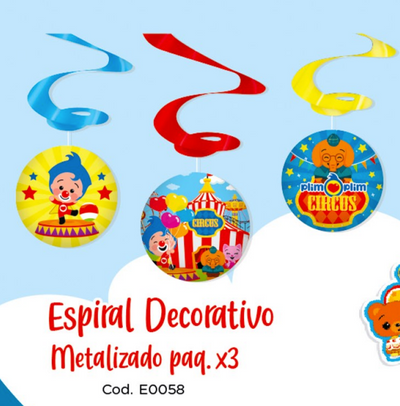 ESPIRAL METALIZADO X3 UD PLIM PLIM