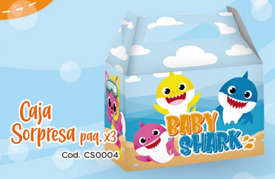 CAJA SORPRESA X3 UD BABY SHARK