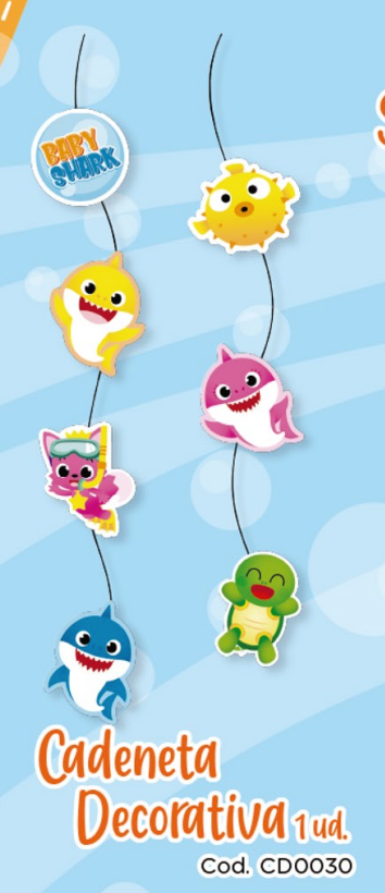 CADENETA DECORATIVA BABY SHARK