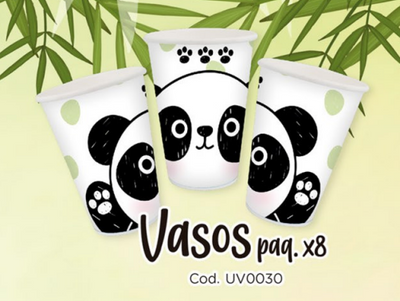 VASO X8 UD PANDA NIÑO