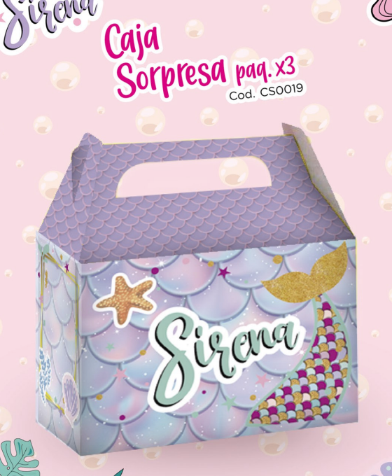 CAJA SORPRESA X3 UD SIRENA