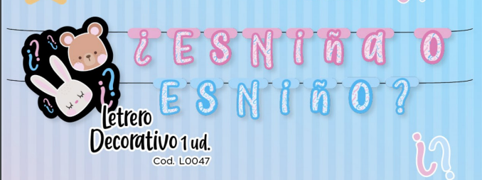 Letrero - Gender Reveal