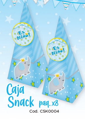 CAJA SNACKS X8 UD ELEFANTE NIÑO