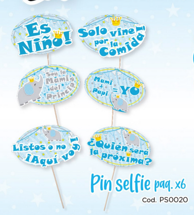 PIN SELFIE X6 UD ELEFANTE NIÑO