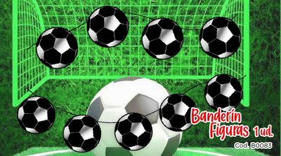 BANDERIN FUTBOL Metalizado