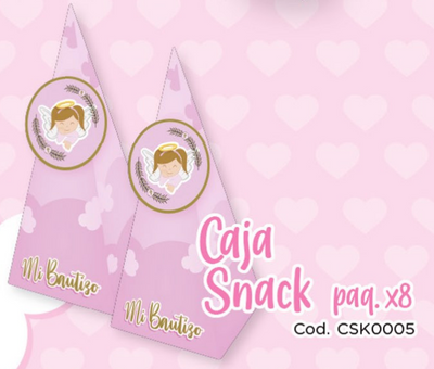 CAJA SNACKS X8 UD MI BAUTIZO NIÑA