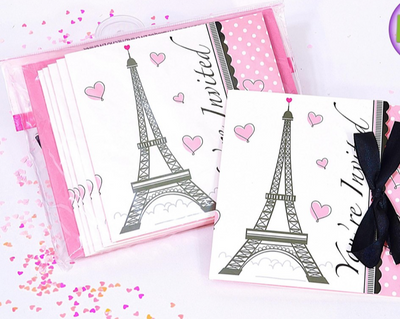 Paris Party Invitations (x8u)