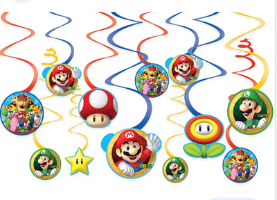 Super Mario Swirl Deco