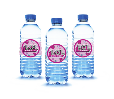 STICKER BOTELLA X 8 LOL SURPRISE