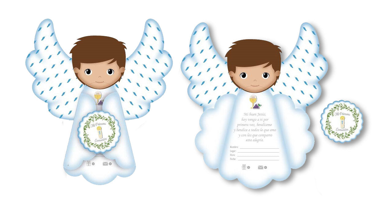 TARJETA X 6 UD PRIMERA COMUNION NIÑO