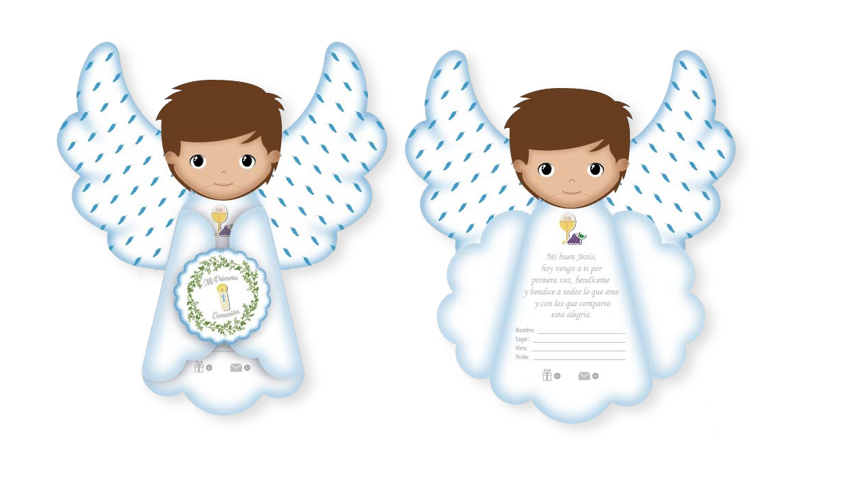 TARJETA X 6 UD PRIMERA COMUNION NIÑO