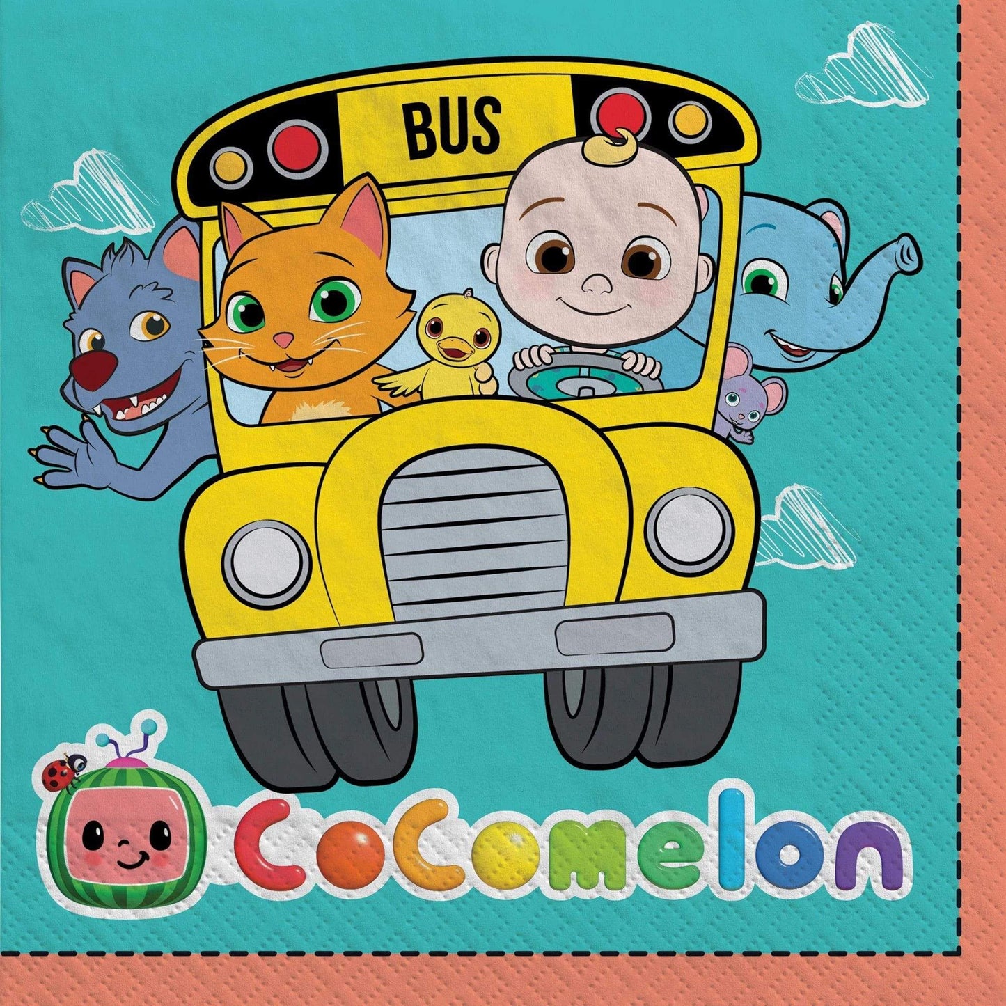 Cocomelon Lunch Napkins (x16u)