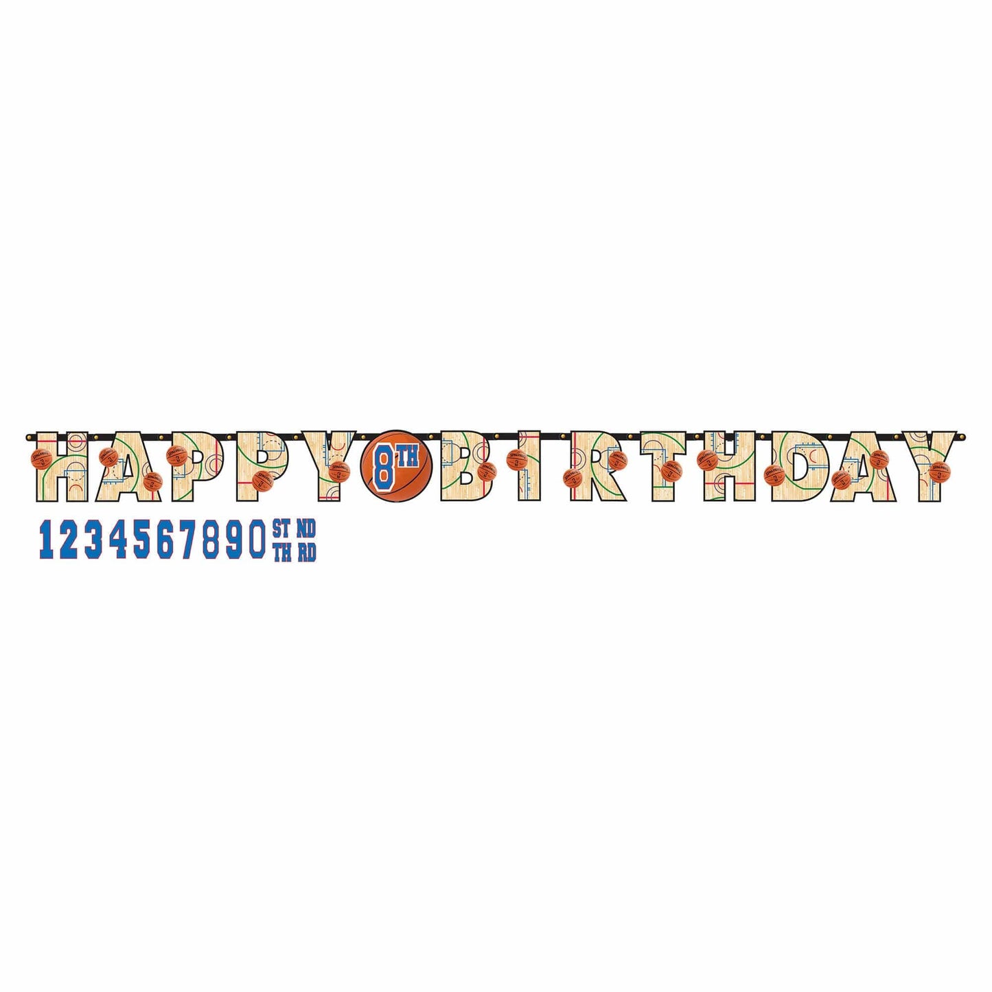 Spalding Basketball Banner Feliz Cumpleaños