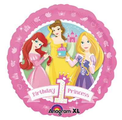 Globo Metalizado Helio  Princesa Disney 1 año