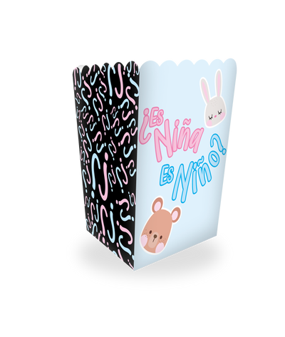 Caja Crispetera x6 Gender Reveal