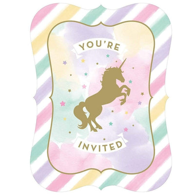 Invitación Unicorn Sparkle (x8u)