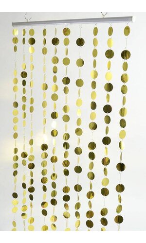 Cortina de círculos de PVC Gold