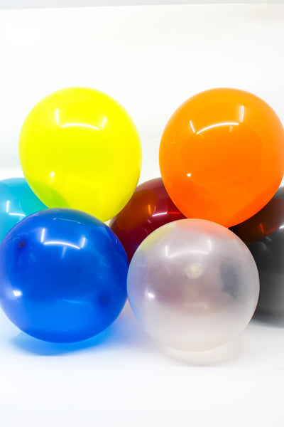 15ct, 12 in, Globos Latex Crystal (Varios Colores)