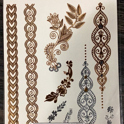 Tattoo Floral Gold/Silver