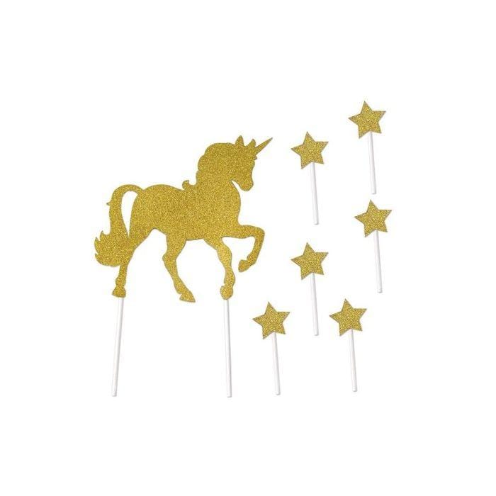 Kit Decoración Unicornio para Pastel