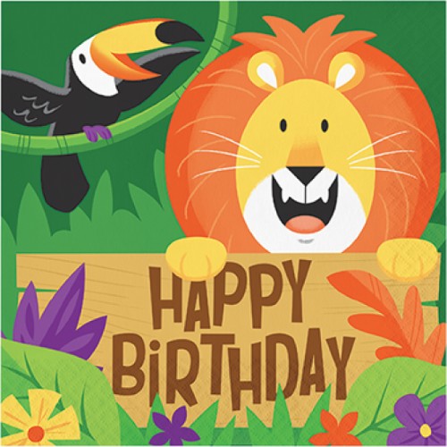 Jungle Safari Lunch Napkins (x16u)