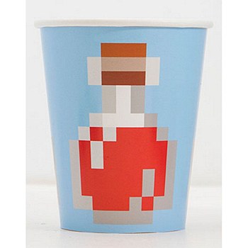 Minecraft vaso de cartón