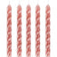 Rose Gold Spiral Candles