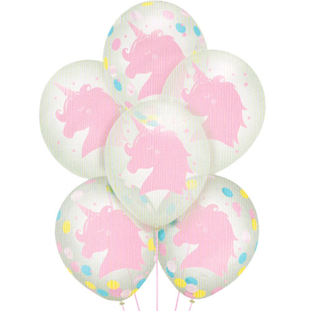 Globos Latex Confeti Arco Iris Unicornio