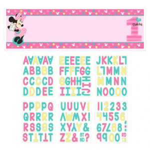 Banner Kit Minnie 1er Cumpleaños Grande