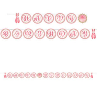 Twinkle Toes Ballet Ribbon Banner 11ftx6in (x1u)