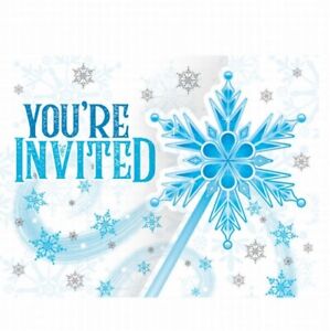 Snow Invitaciones Princesas de Invierno