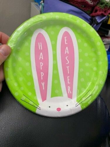 Platos Redondos Felices Pascuas (8u)