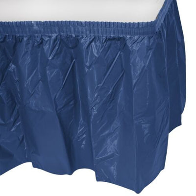 Faldón de Mesa de Plástico Azul Real