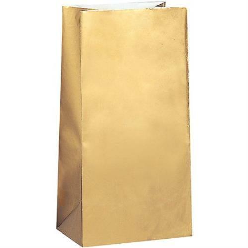 Paper Bags Gold 10ct