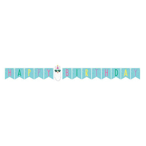 Llama Party Banner /Guirnalda Feliz Cumpleaños