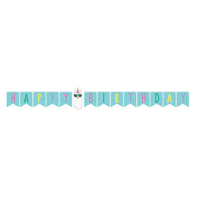 Llama Banner /Guirnalda Feliz Cumpleaños