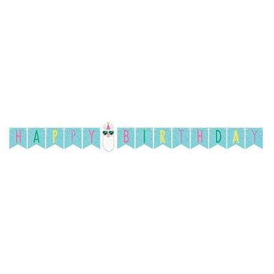 Llama Party Banner /Guirnalda Feliz Cumpleaños