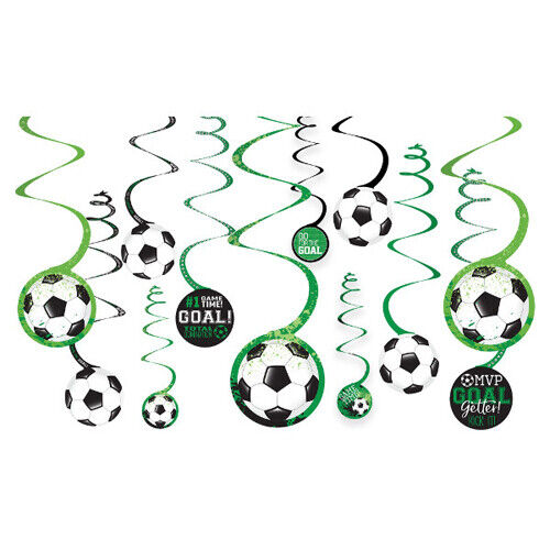DECORACIONES DE REMOLINO COLGANTE DE GOLES DE FÚTBOL COAL GE