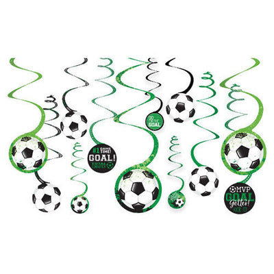 DECORACIONES DE REMOLINO COLGANTE DE GOLES DE FÚTBOL COAL GE