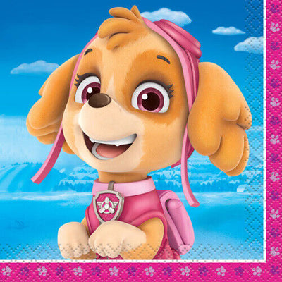Servilletas Pequeñas Paw Patrol Niñas (x16u)