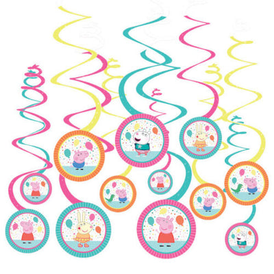 Peppa Pig Colgantes Decoracion (x12u)
