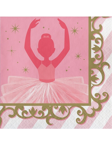 Twinkle Toes Ballet Lunch Napkins (x16u)