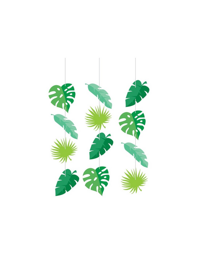 Hanging Cutouts Tiras Colgantes Hojas Palmeras