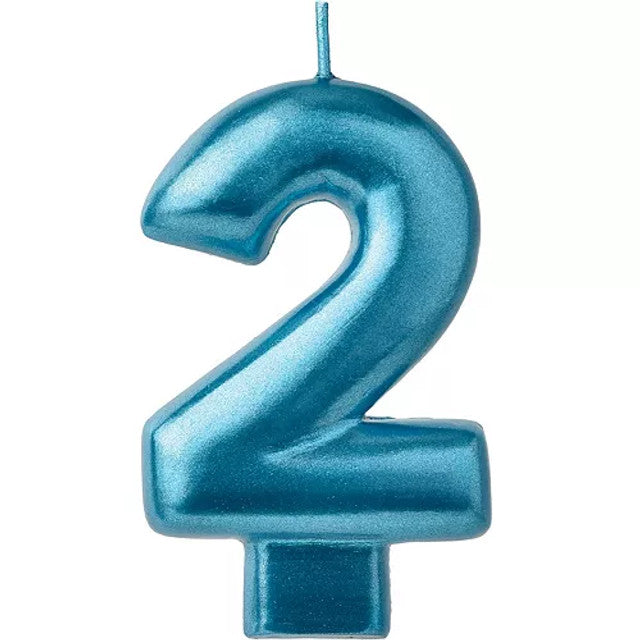 Vela Azul Real Numero 2