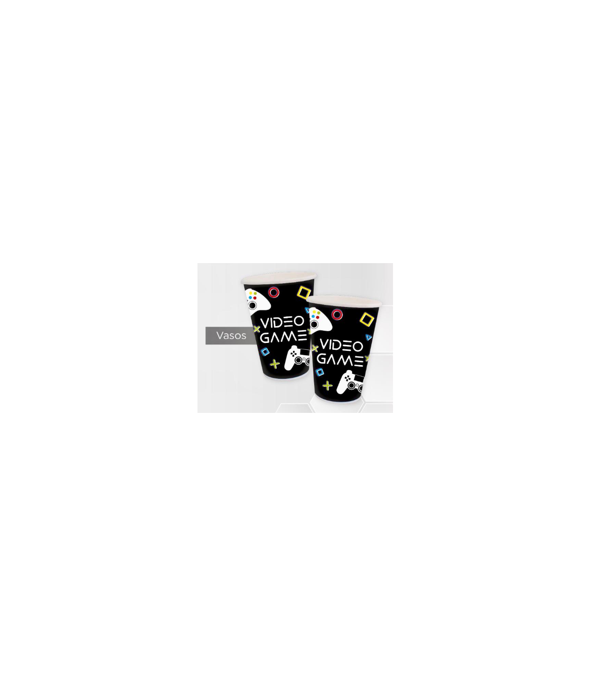 Vasos Video Game 9oz (x8u)